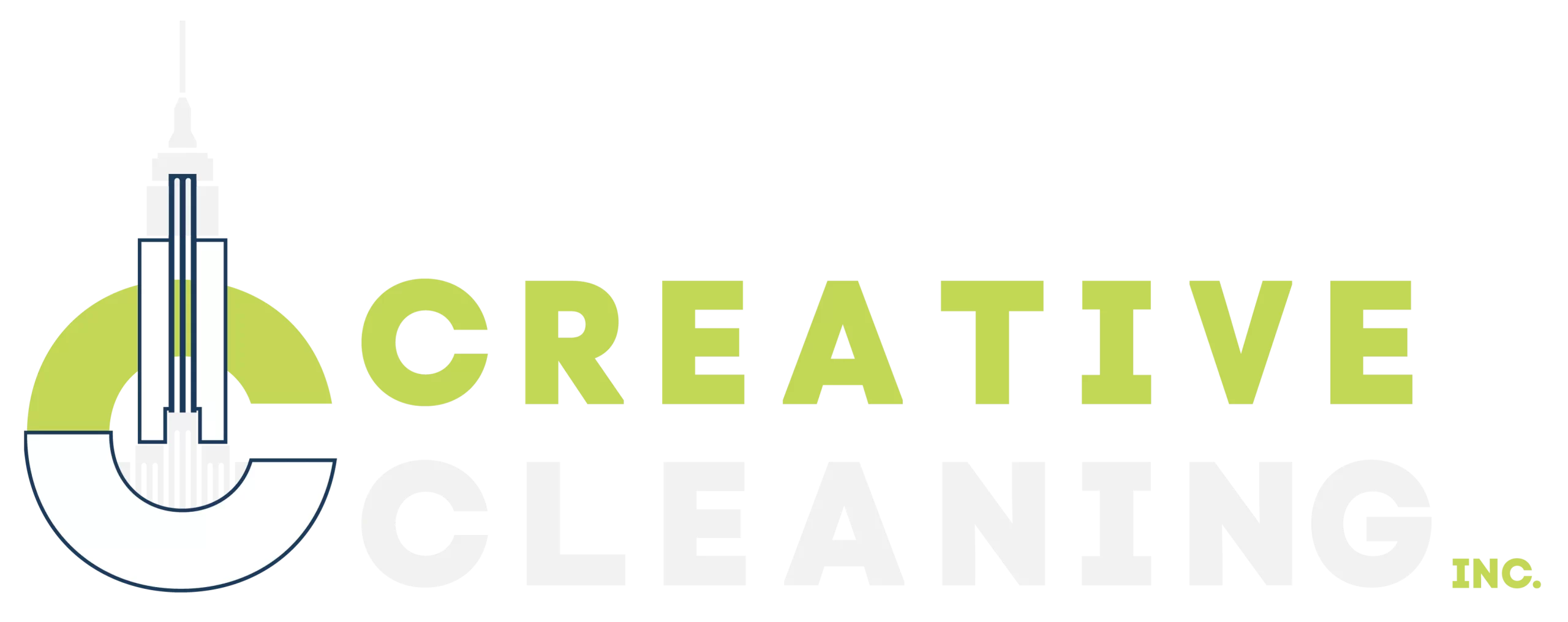 Creative Cleaning Logo Blanco